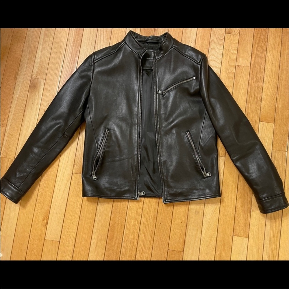 Andrew Marc Black Leather Jacket